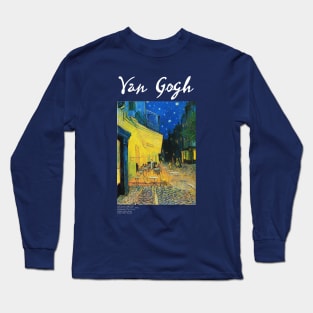 Cafe terrace at night Long Sleeve T-Shirt